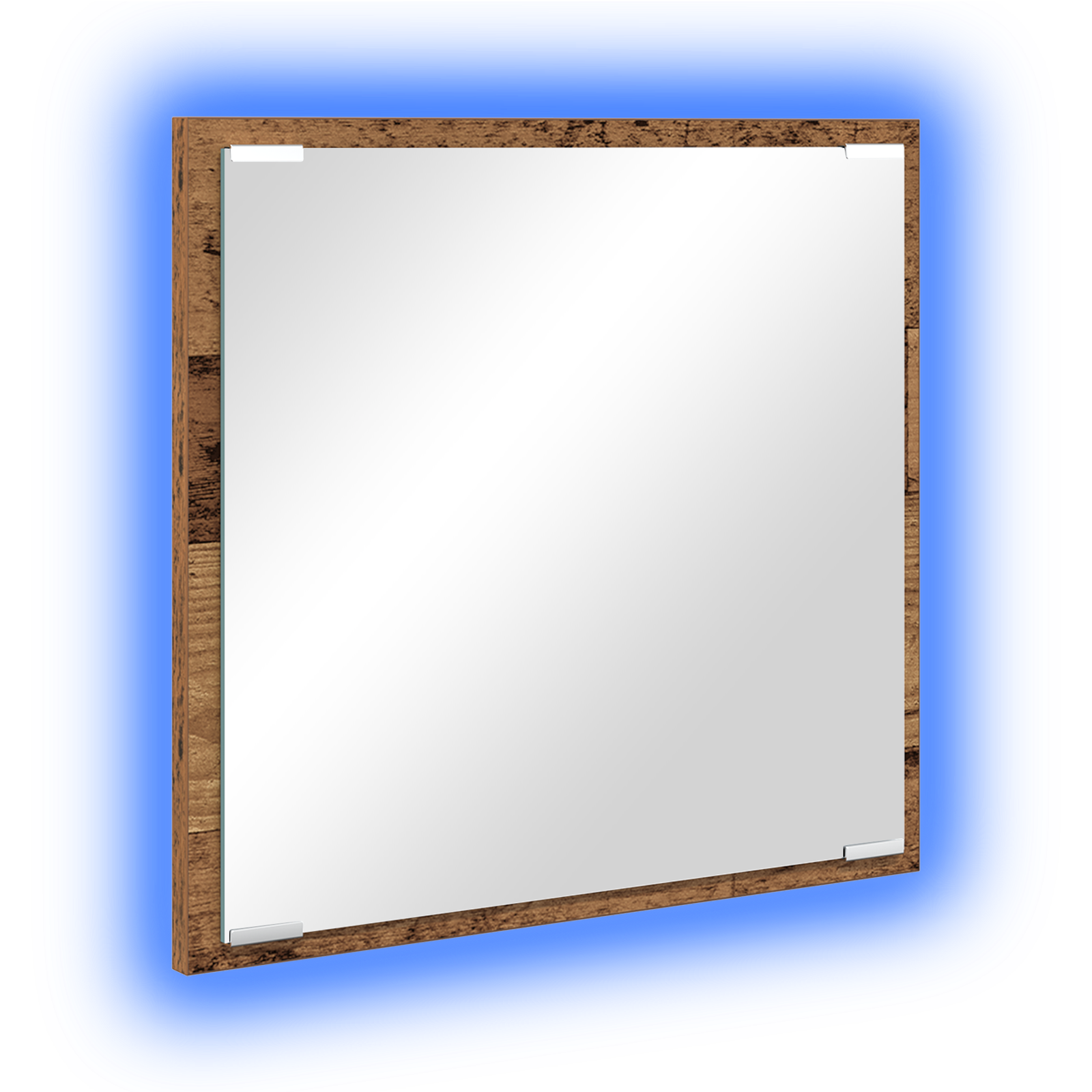 LED Bathroom Mirror Old Wood 40x8.5x37 cm Engineered Wood - Image 2
