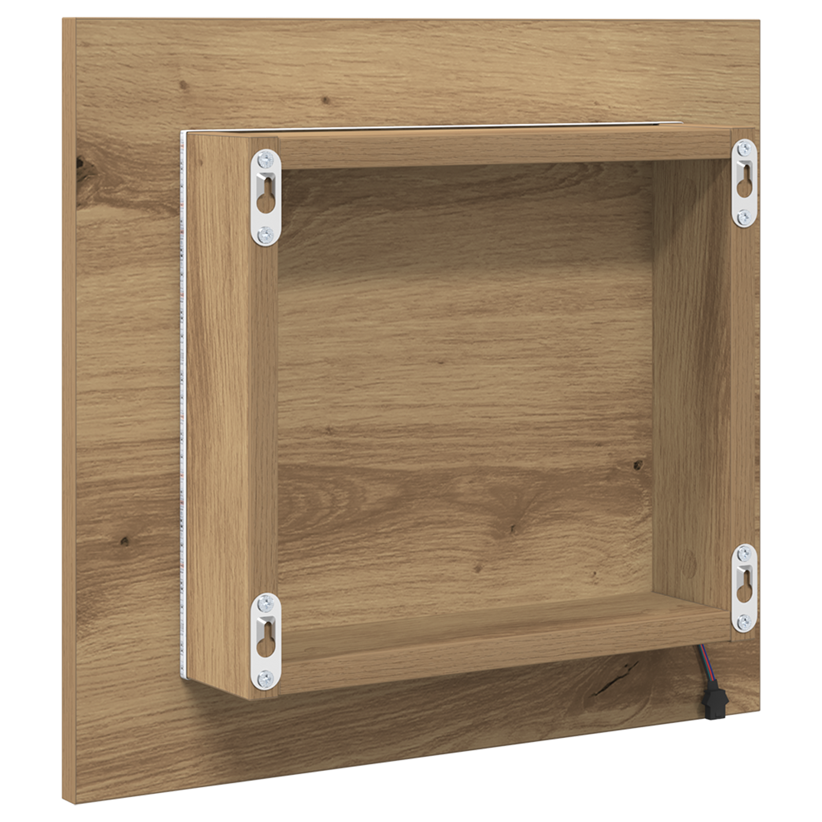 LED Bathroom Mirror Artisan Oak 40x8.5x37 cm Engineered Wood - Image 6