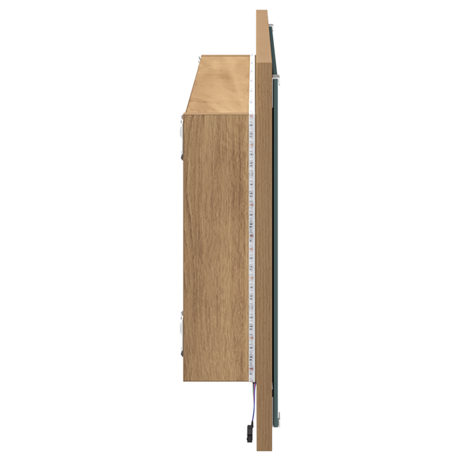 Bathroom Mirror Artisan oak Engineered wood, Glass 90 x 8.5 x 37 cm - Image 5
