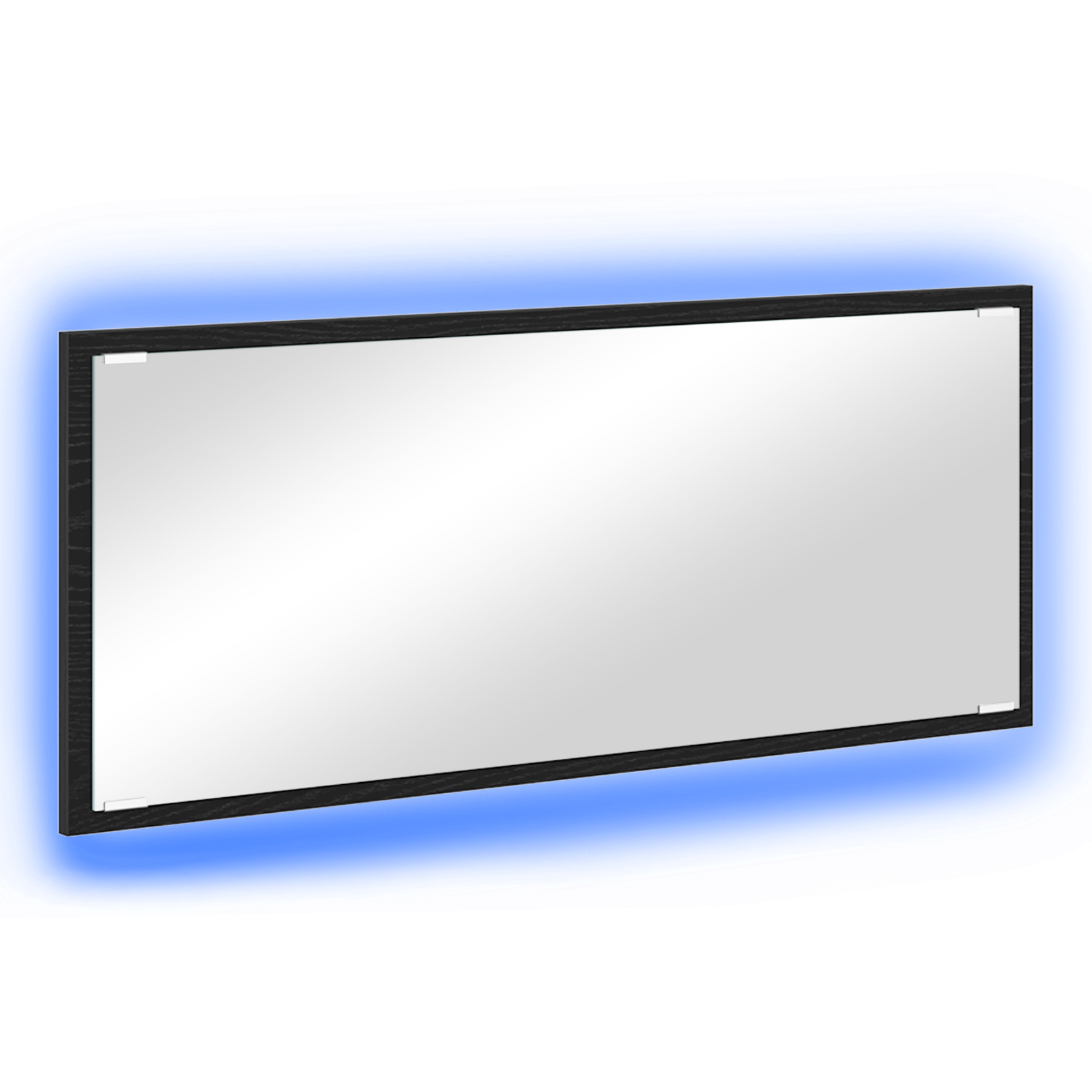 Bathroom Mirror Black oak Glass, MDF Large Mirror - Image 2