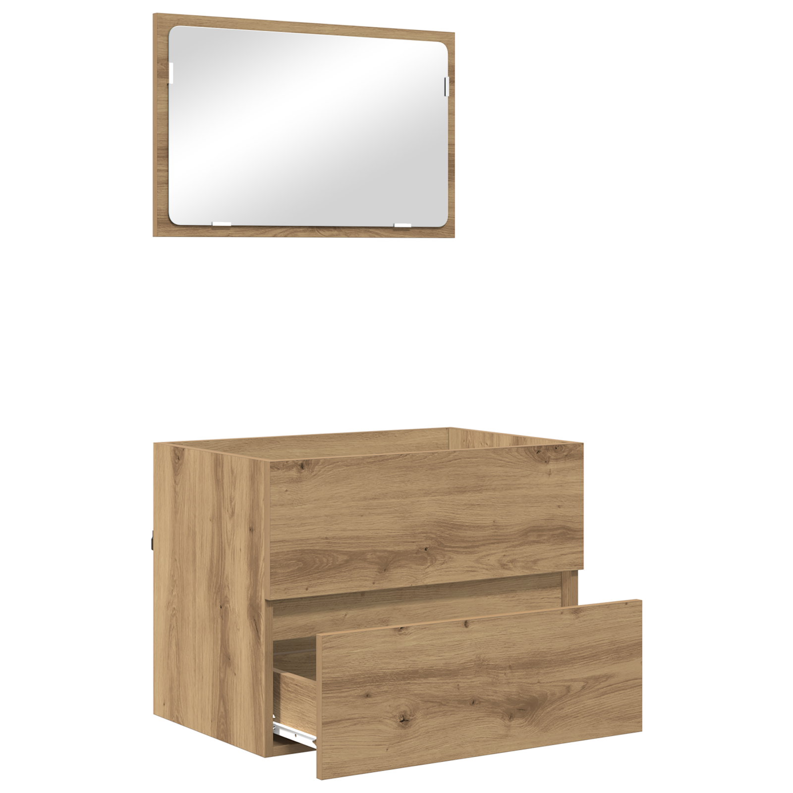 2 Piece Bathroom Furniture Set Artisan Oak Engineered Wood - Image 5