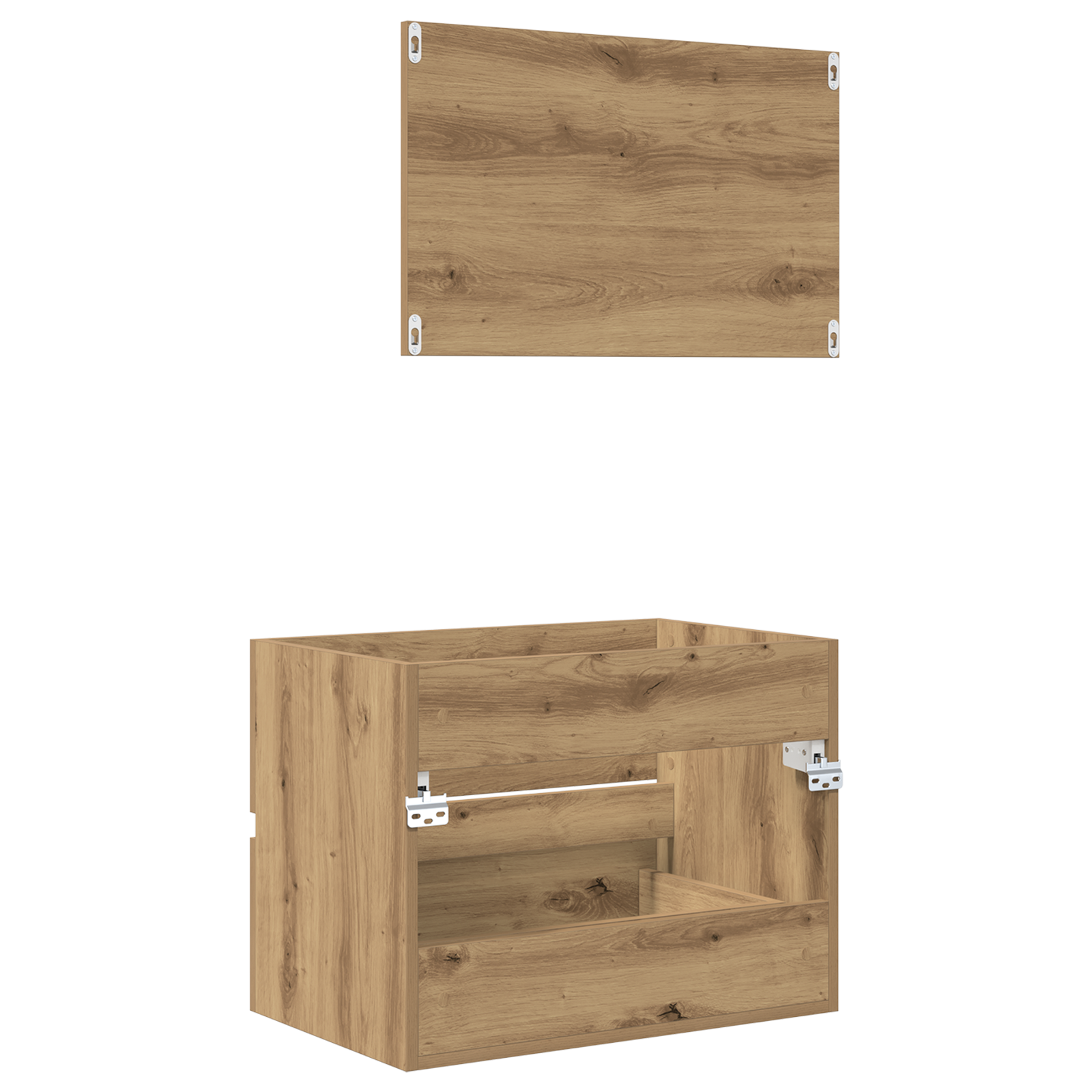 2 Piece Bathroom Furniture Set Artisan Oak Engineered Wood - Image 10