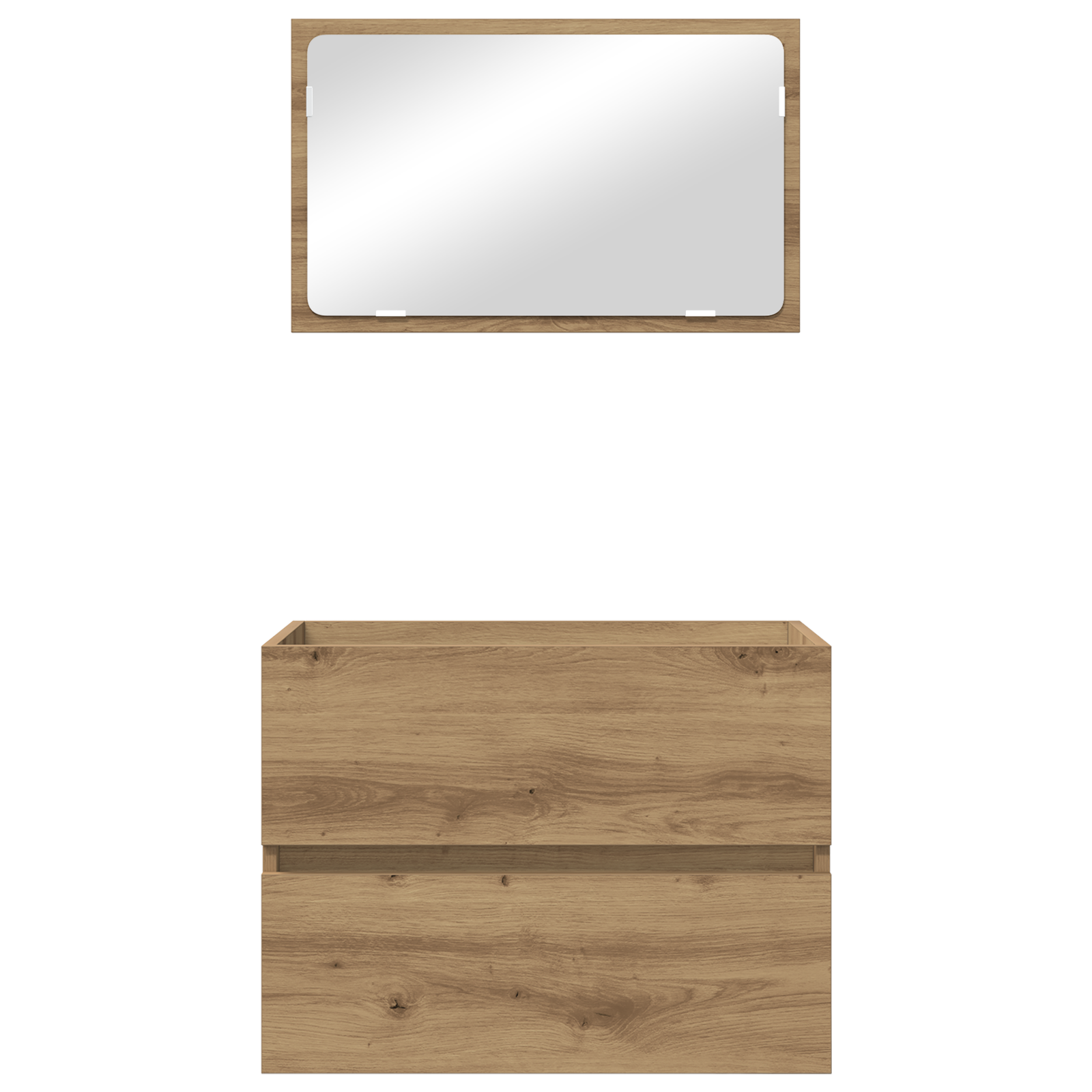 2 Piece Bathroom Furniture Set Artisan Oak Engineered Wood - Image 8