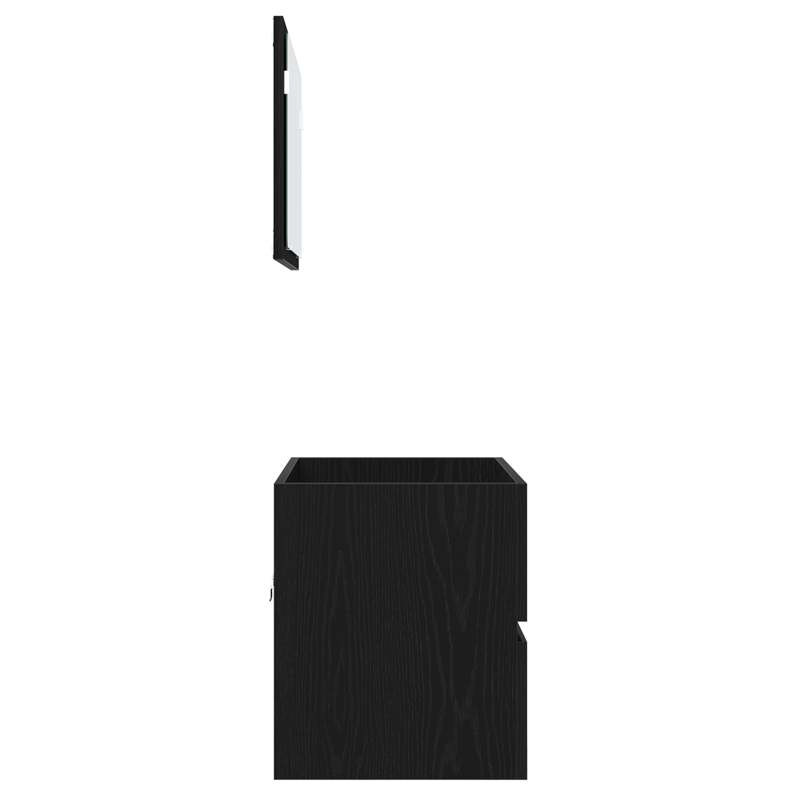 2 Piece Bathroom Furniture Set Black Oak Engineered Wood - Image 9