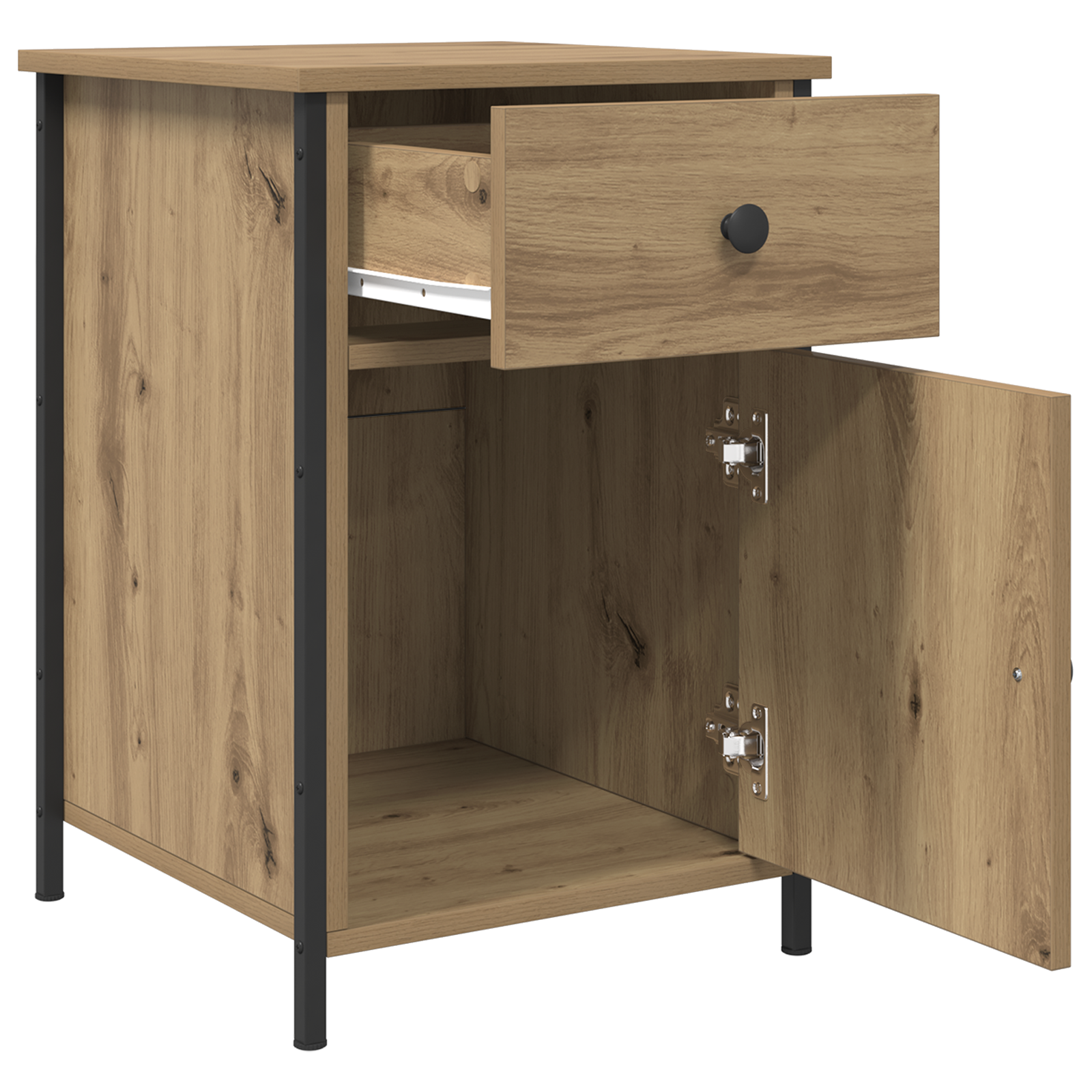 Bedside Cabinet Artisan Oak 40x42x60 cm Engineered Wood - Image 5