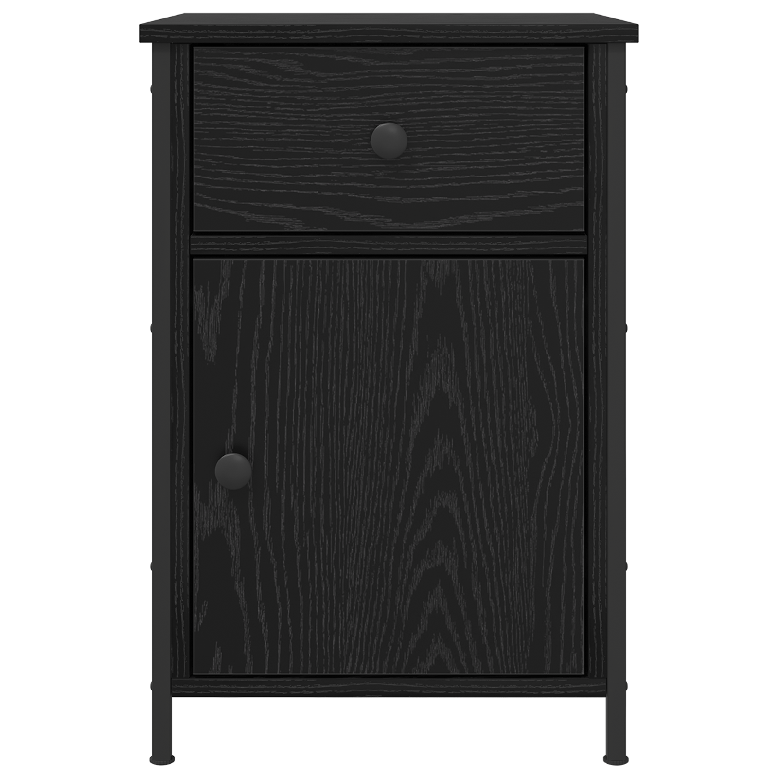 Bedside Cabinet Black Oak 40x42x60 cm Engineered Wood - Image 6