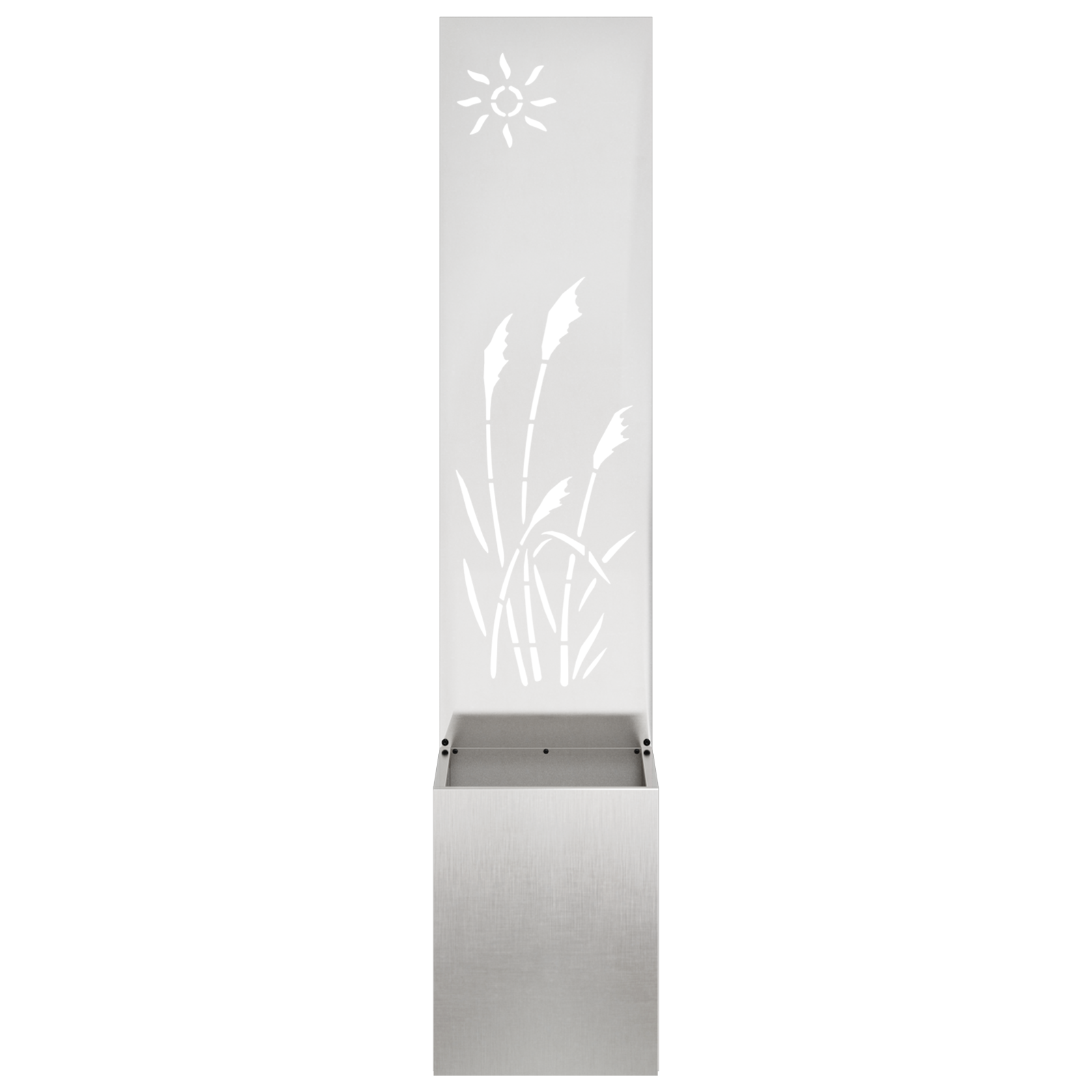 Tuin Privacy Screen Zilver 32 x 32 x 150 cm Roestvrij staal