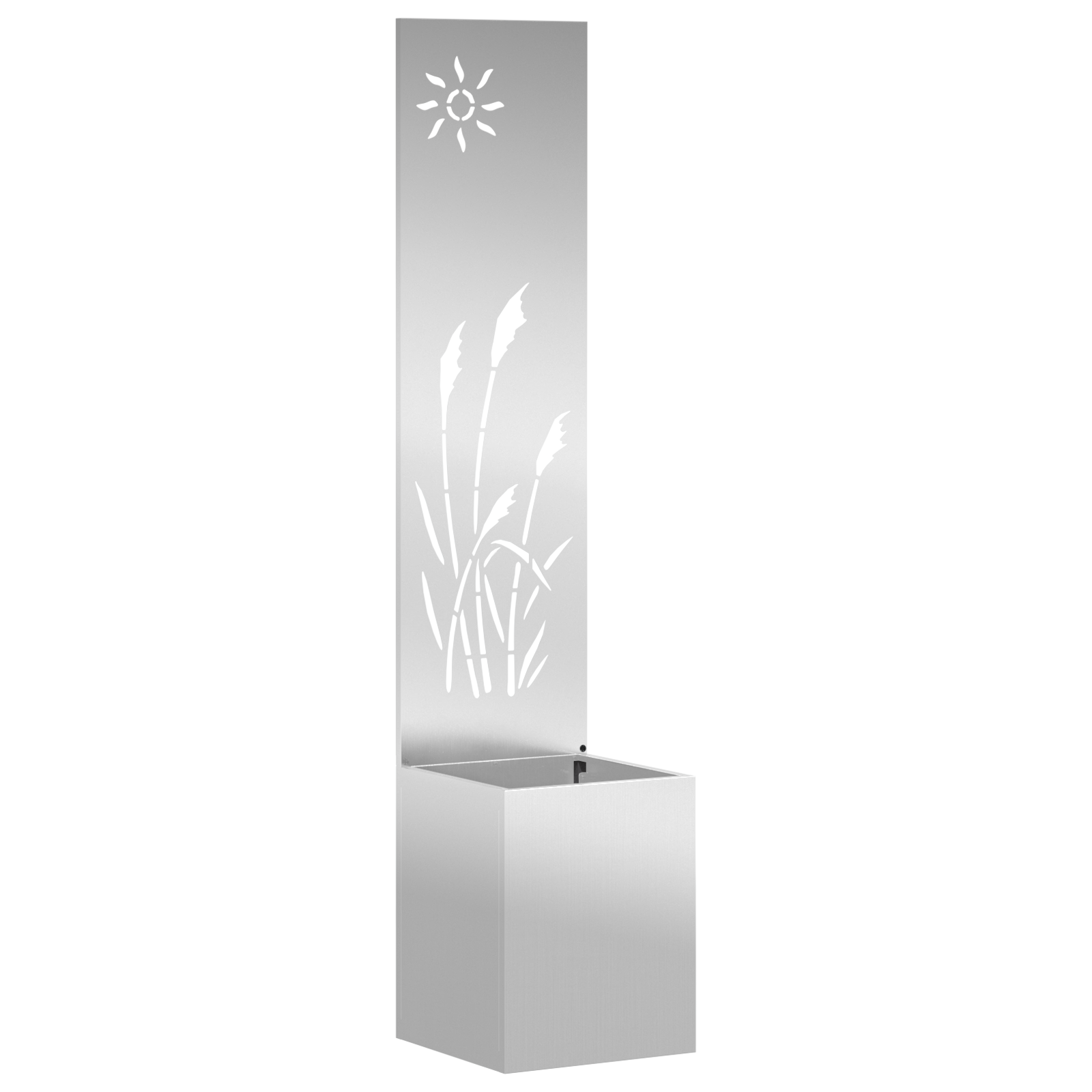 Tuin Privacy Screen Fretwerk Zilver 32 x 32 x 150 cm