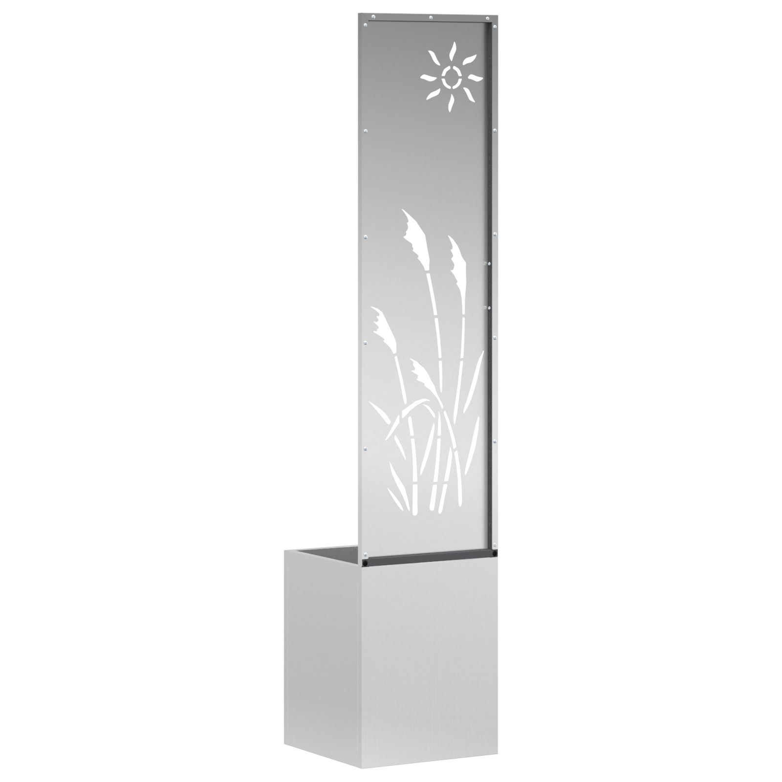 Tuin Privacy Screen Fretwerk Zilver 32 x 32 x 150 cm