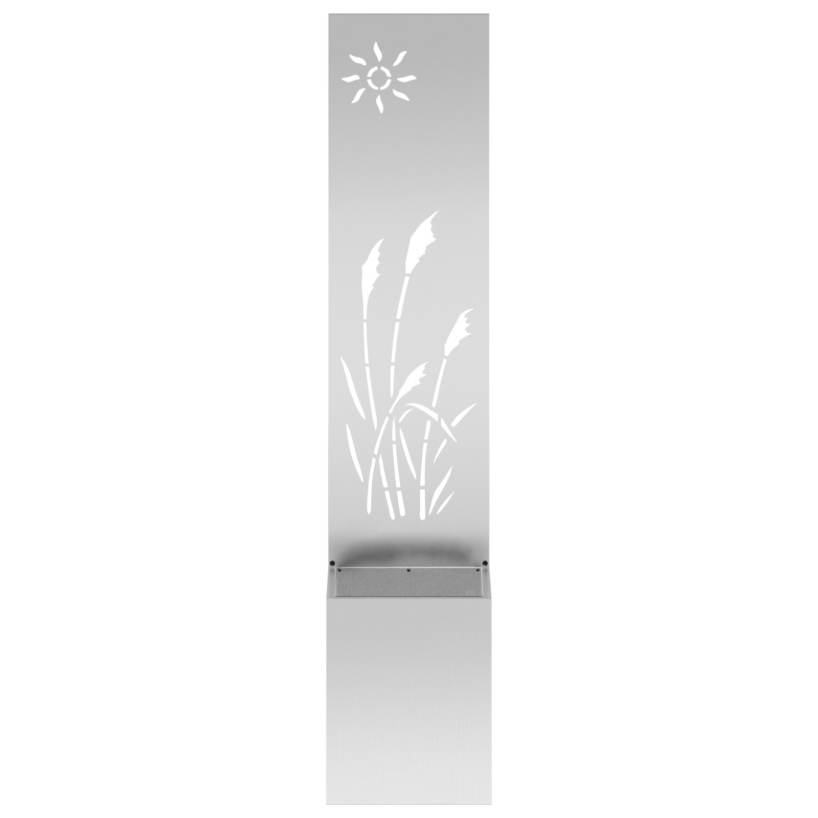 Tuin Privacy Screen Fretwerk Zilver 32 x 32 x 150 cm