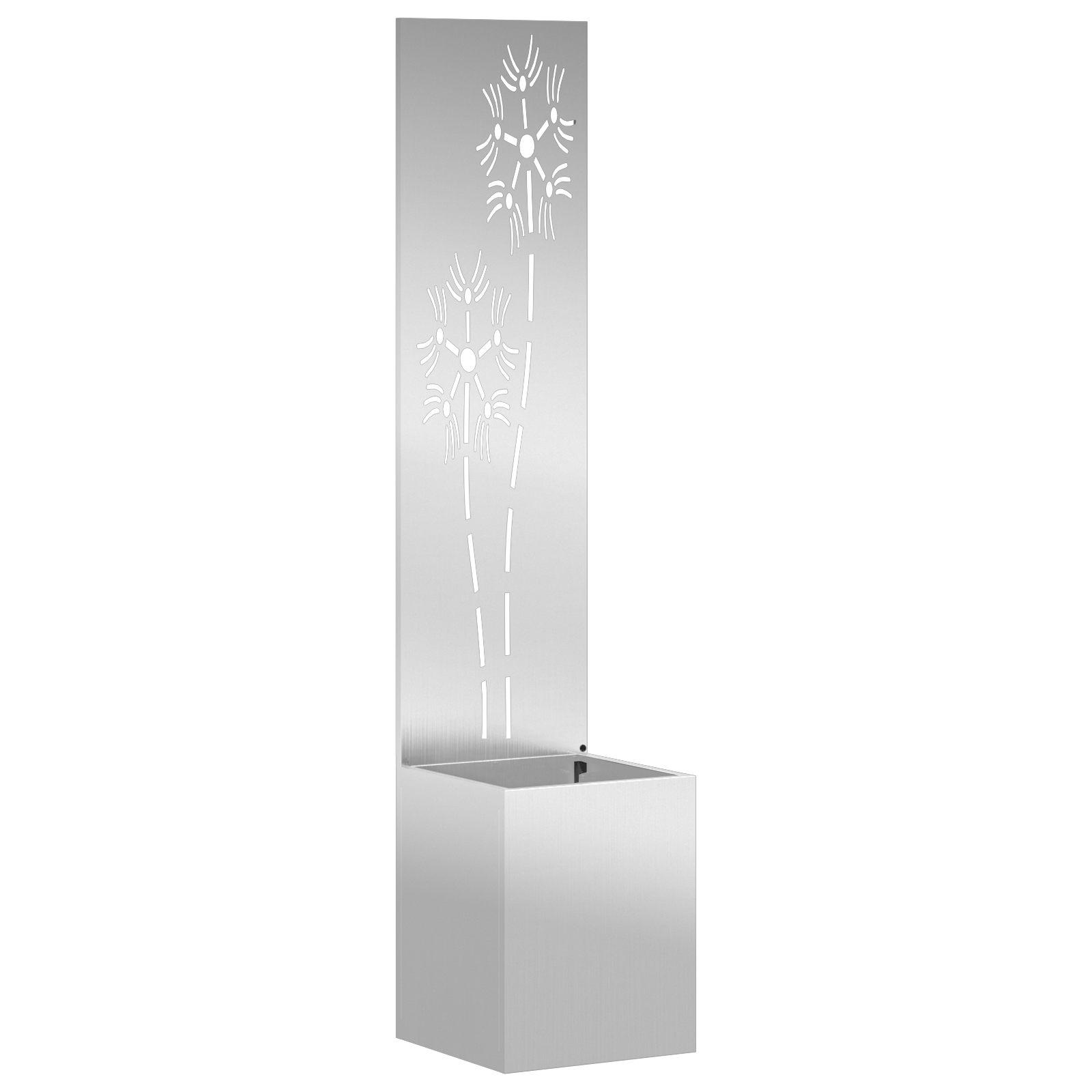 Tuin Privacy Screen Bloemen Zilver 32 x 32 x 150 cm