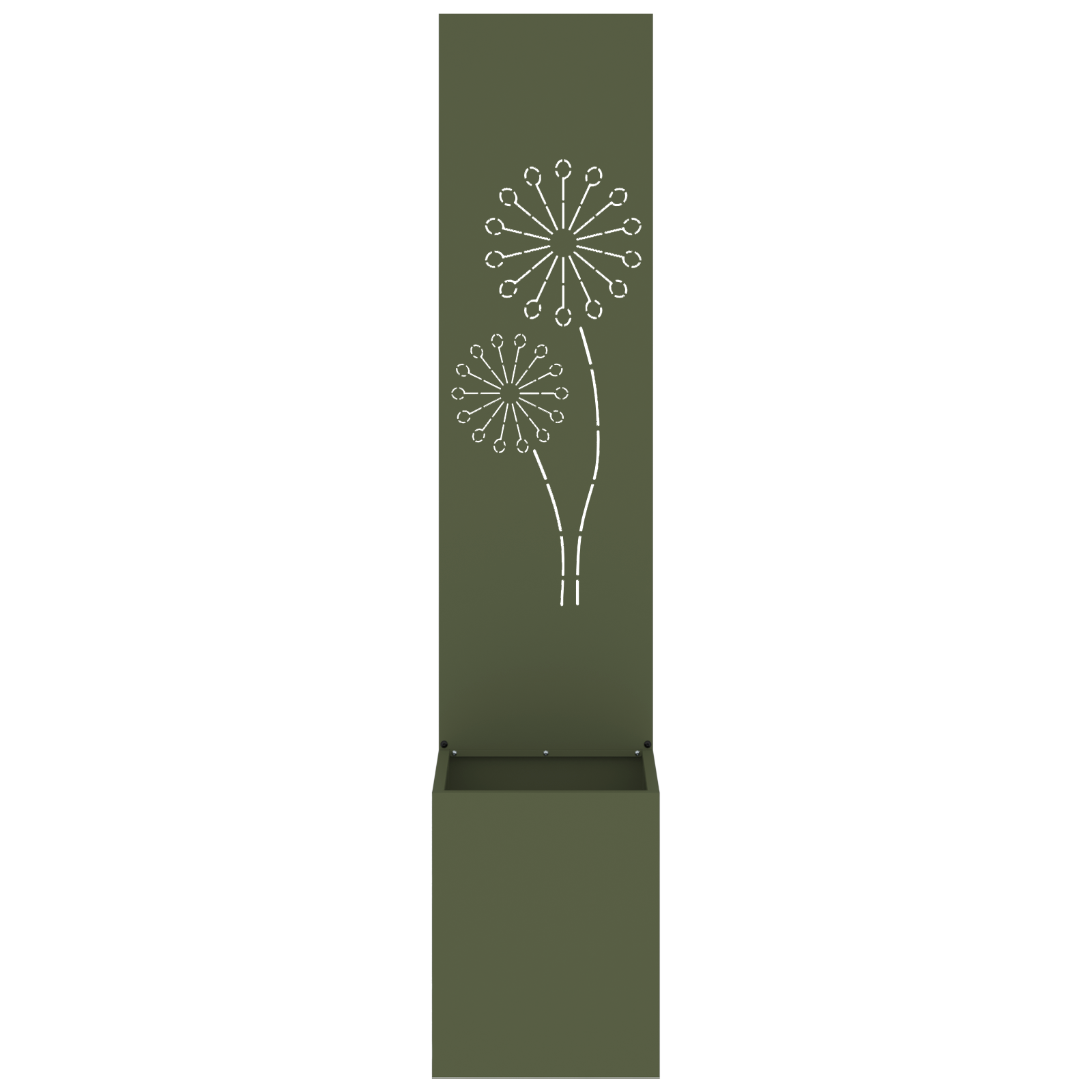 Tuin Privacy Screen Fretwerk Olijfgroen 32 x 32 x 150 cm