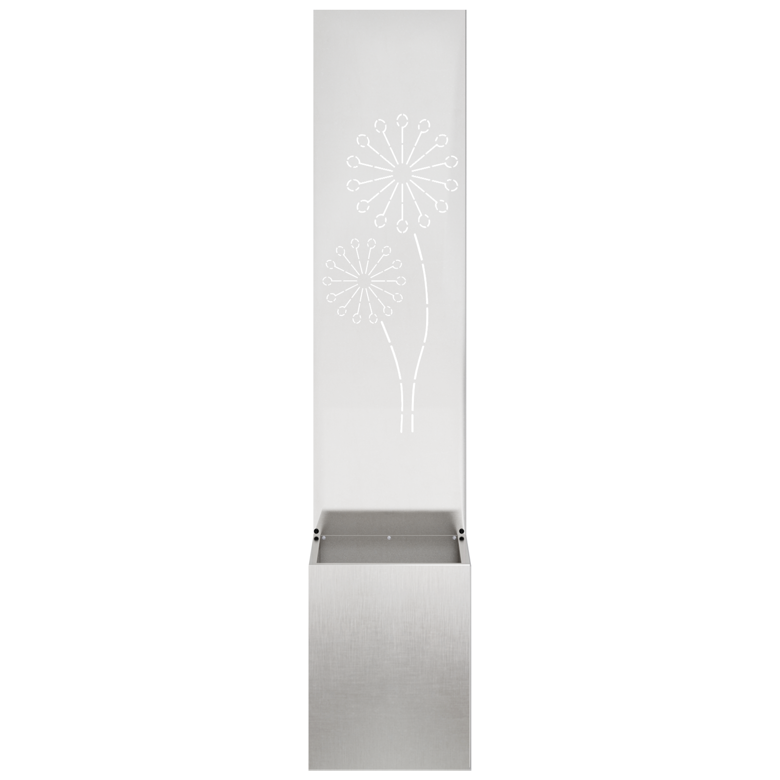 Tuin Privacy Screen Zilver 32 x 32 x 150 cm Roestvrij staal