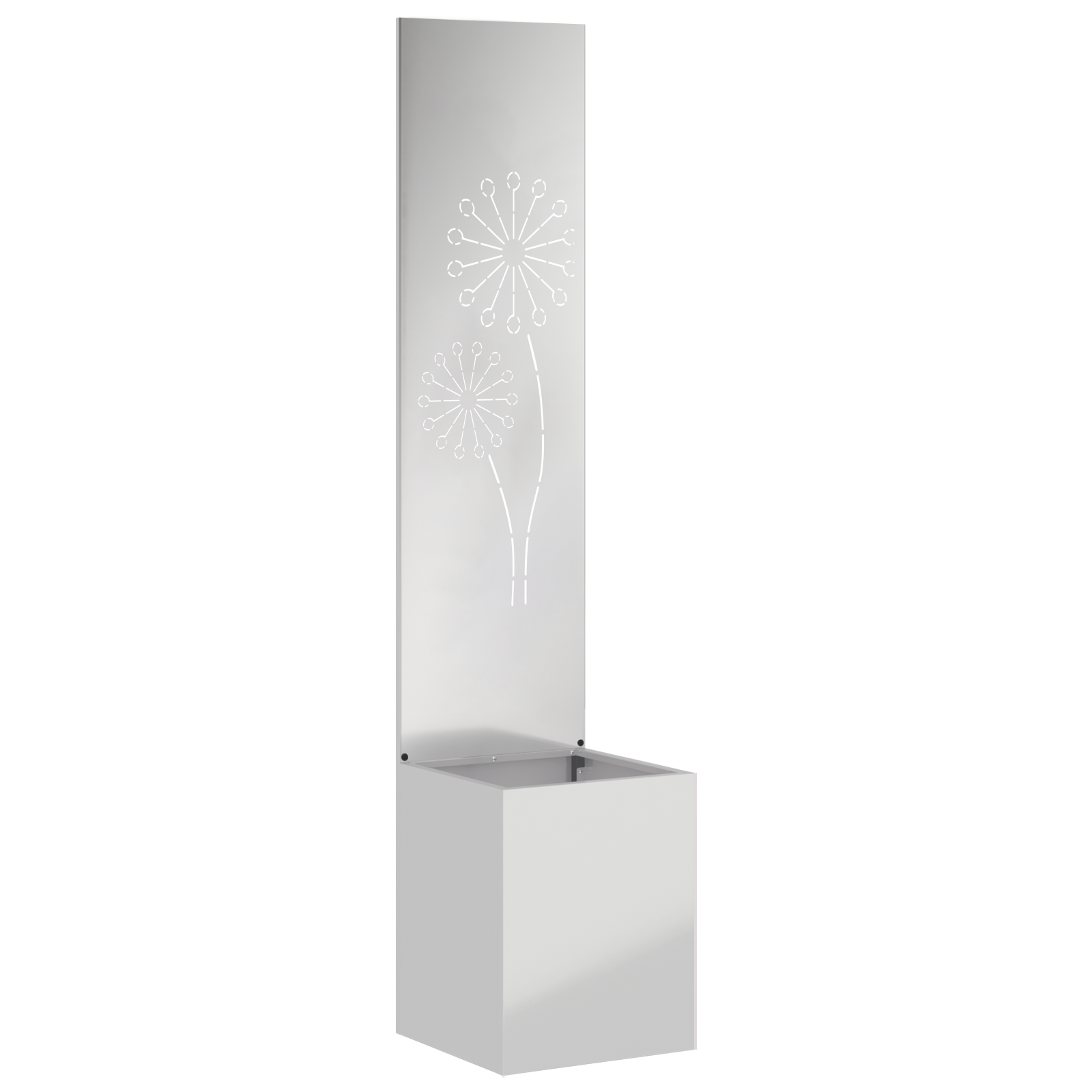 Tuin Privacy Screen Fretwerk Zilver 32 x 32 x 150 cm