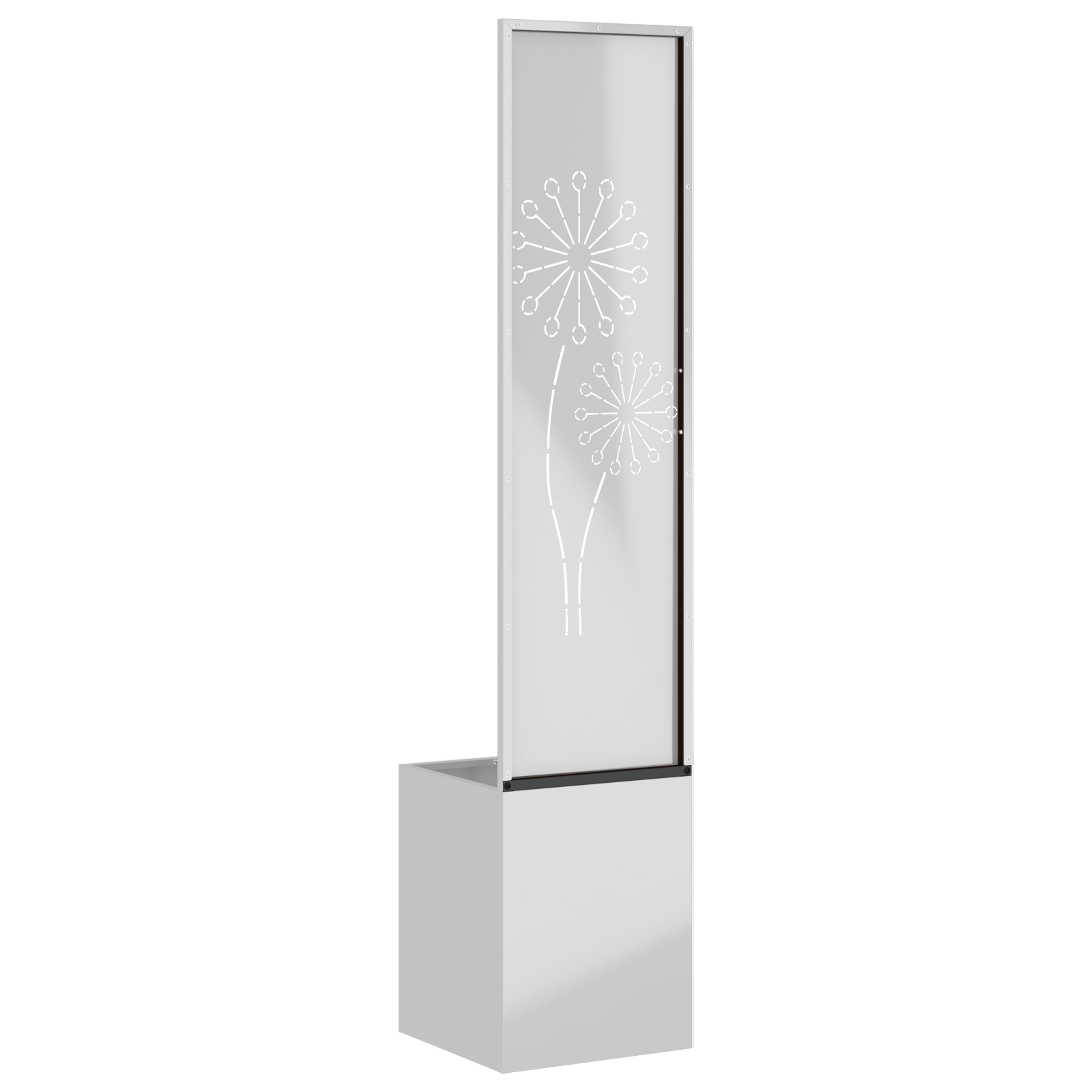 Tuin Privacy Screen Fretwerk Zilver 32 x 32 x 150 cm