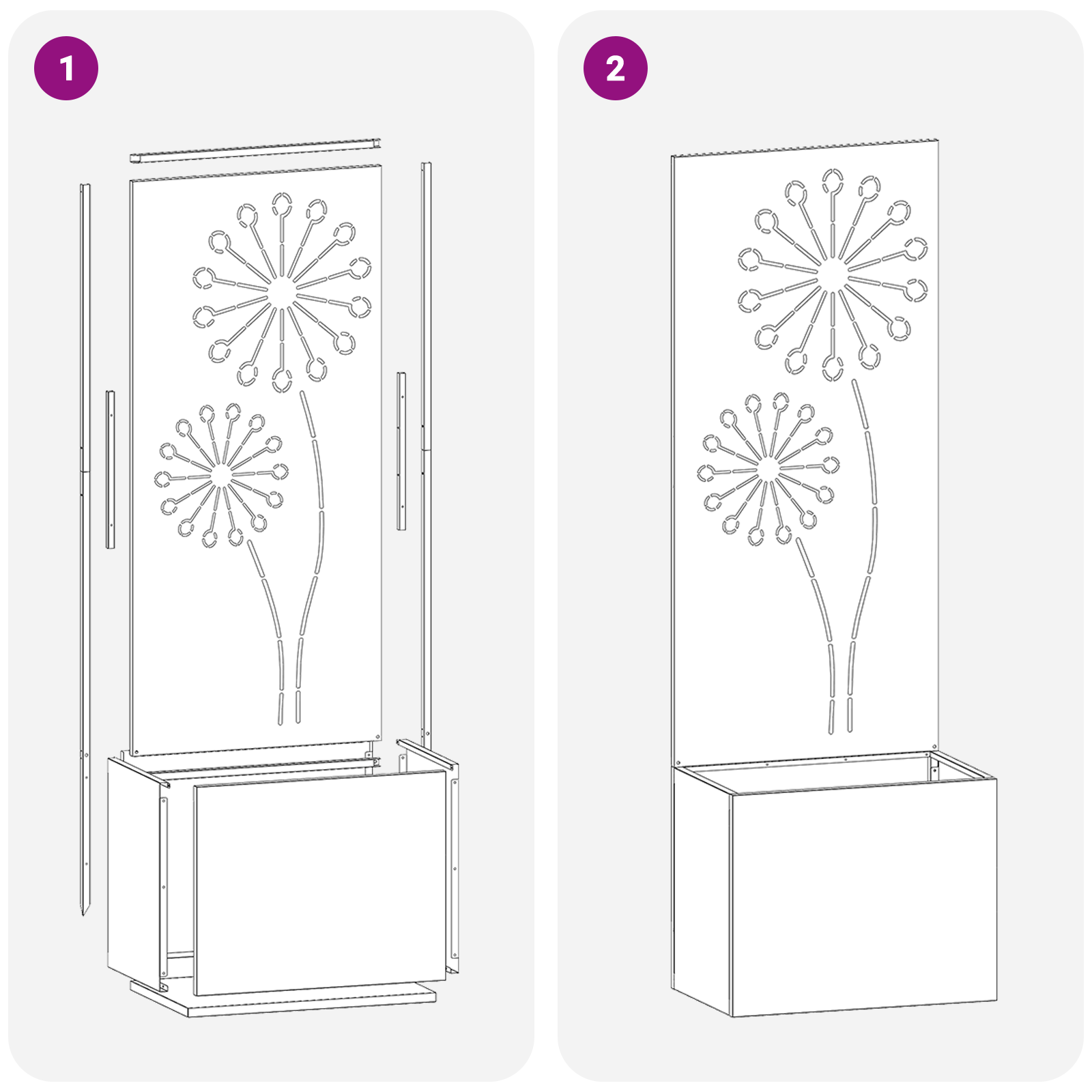 Tuin Privacy Screen Fretwerk Olijfgroen 50 x 32 x 150 cm