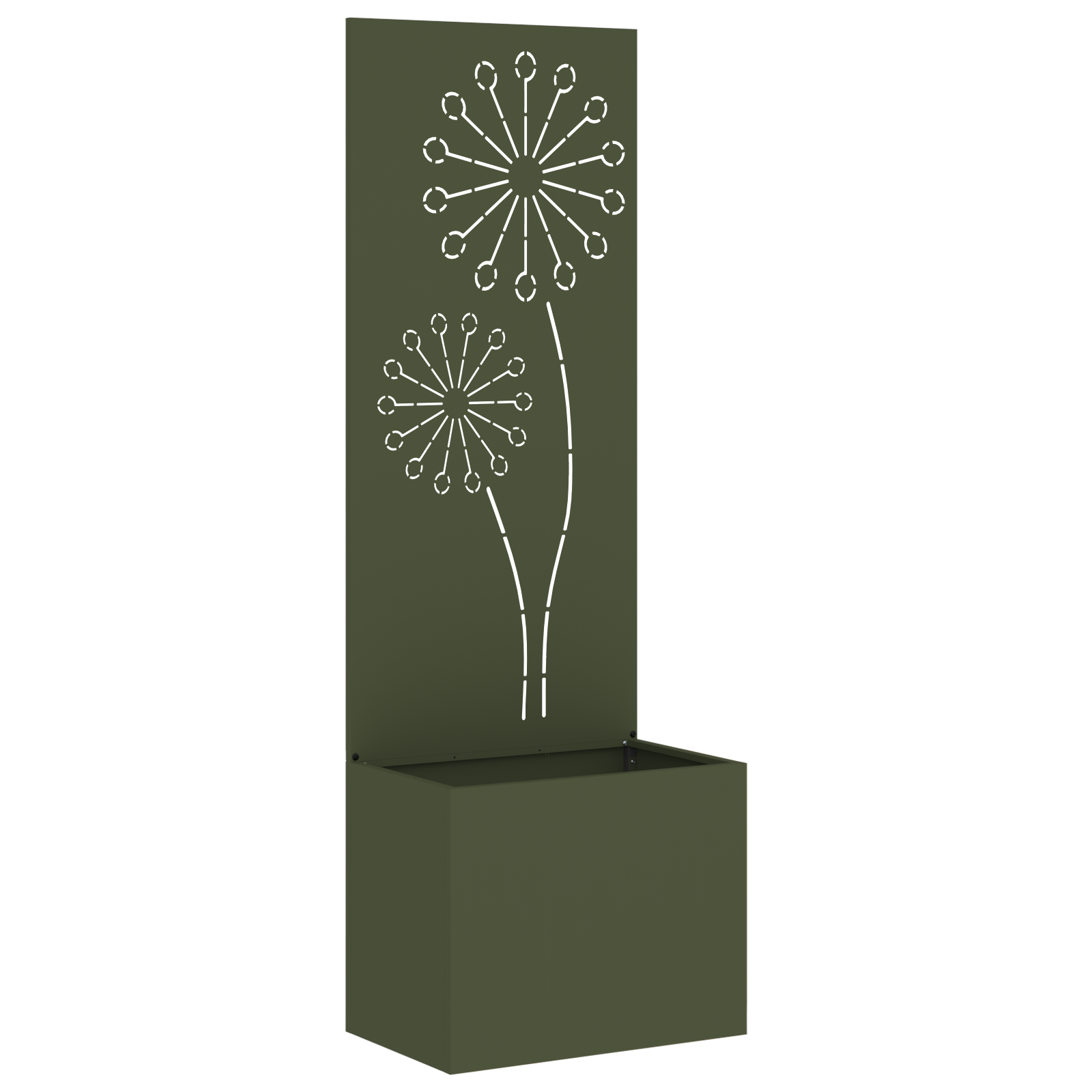 Tuin Privacy Screen Fretwerk Olijfgroen 50 x 32 x 150 cm