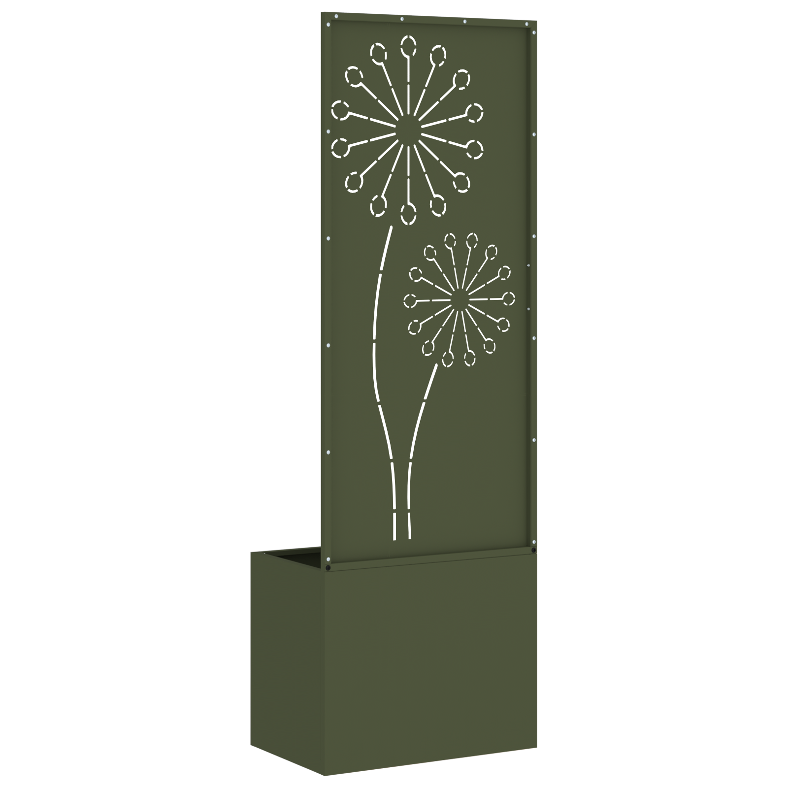 Tuin Privacy Screen Fretwerk Olijfgroen 50 x 32 x 150 cm