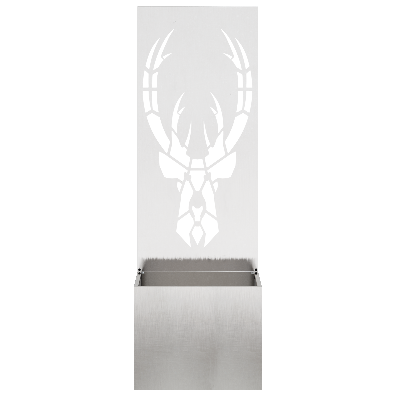 Tuin Privacy Screen Zilver 50 x 32 x 150 cm Roestvrij staal