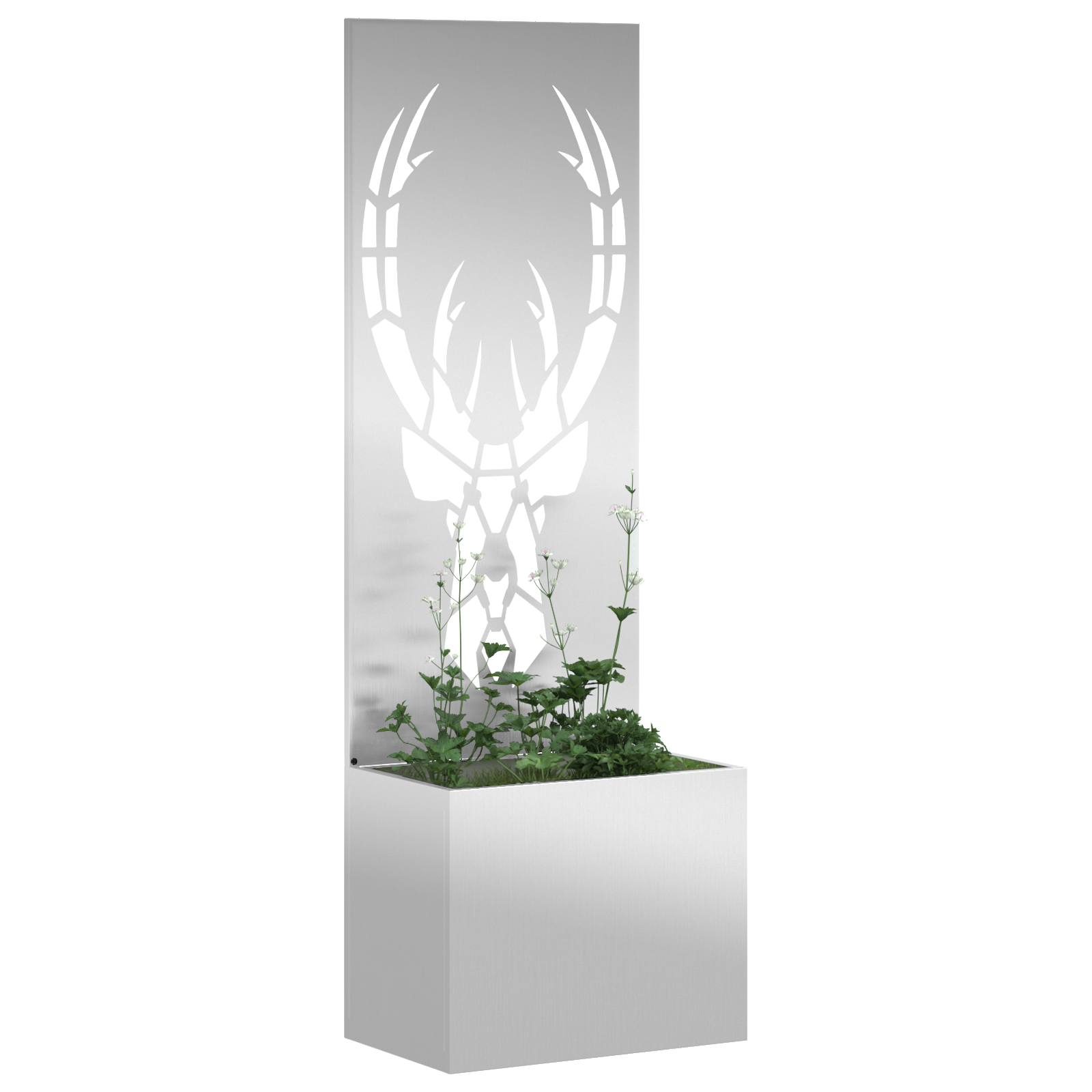 Tuin Privacy Screen Dierenprint Zilver 50 x 32 x 150 cm