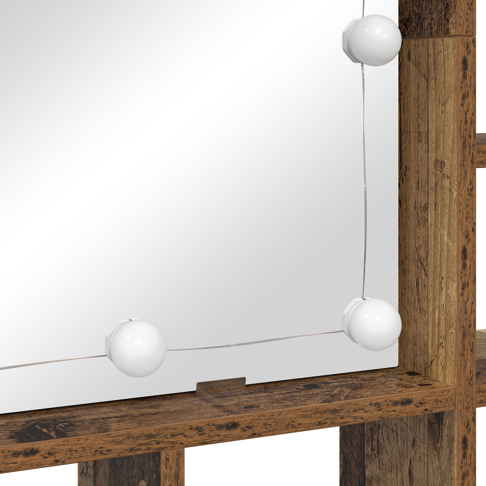 Spiegelkast Oud hout 91 x 15 x 76.5 cm Bewerkt hout - Afbeelding 7