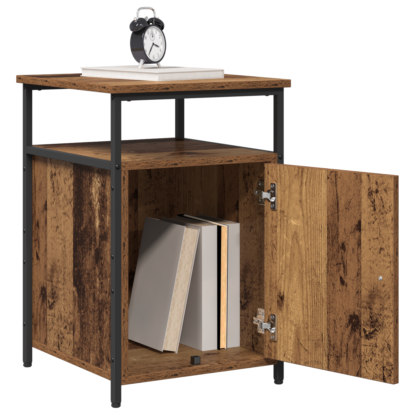 Nočna omarica Stari les Konstruiran les - slika 3