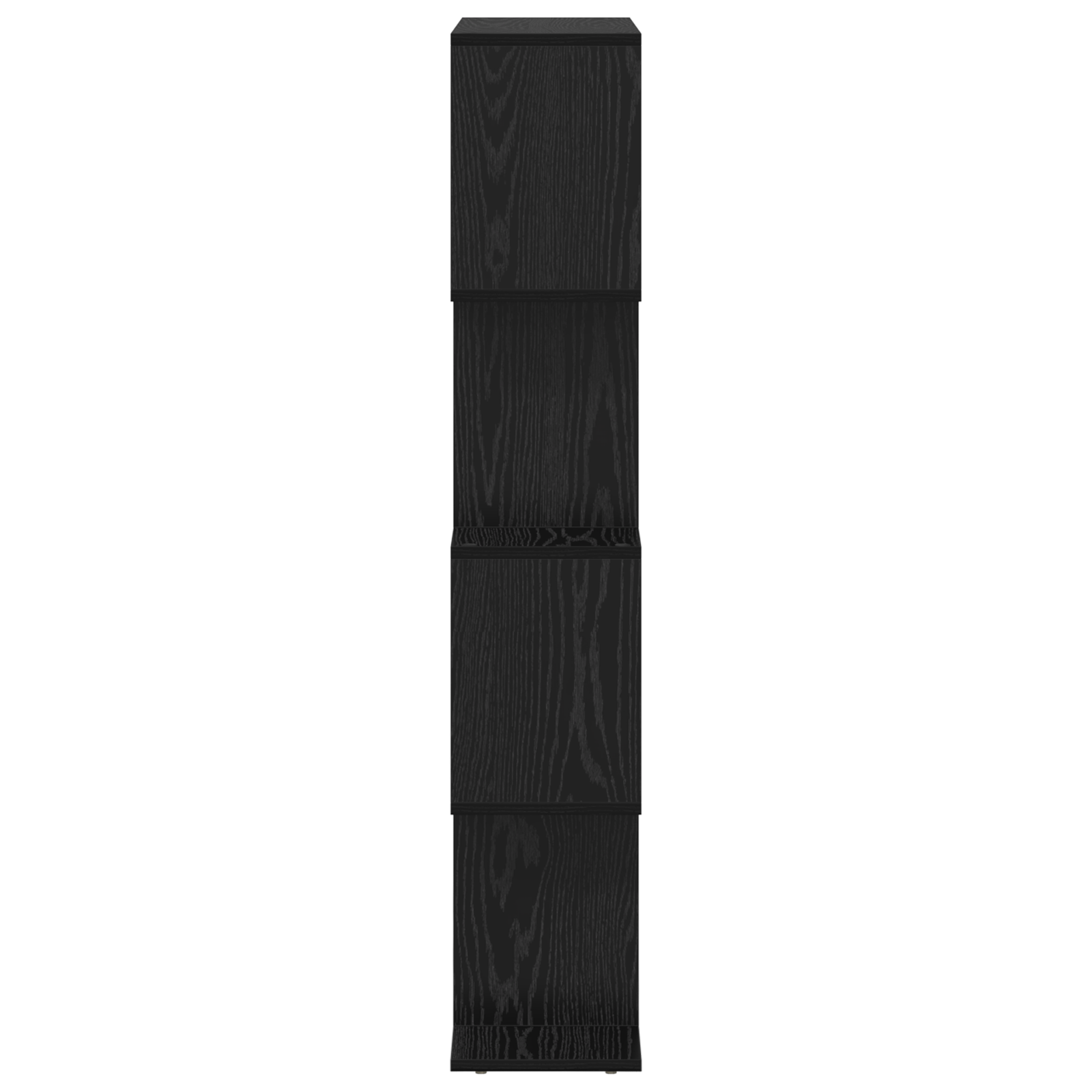 Boekenkast Zwart eiken 70 x 24 x 129 cm Bewerkt hout - Afbeelding 6