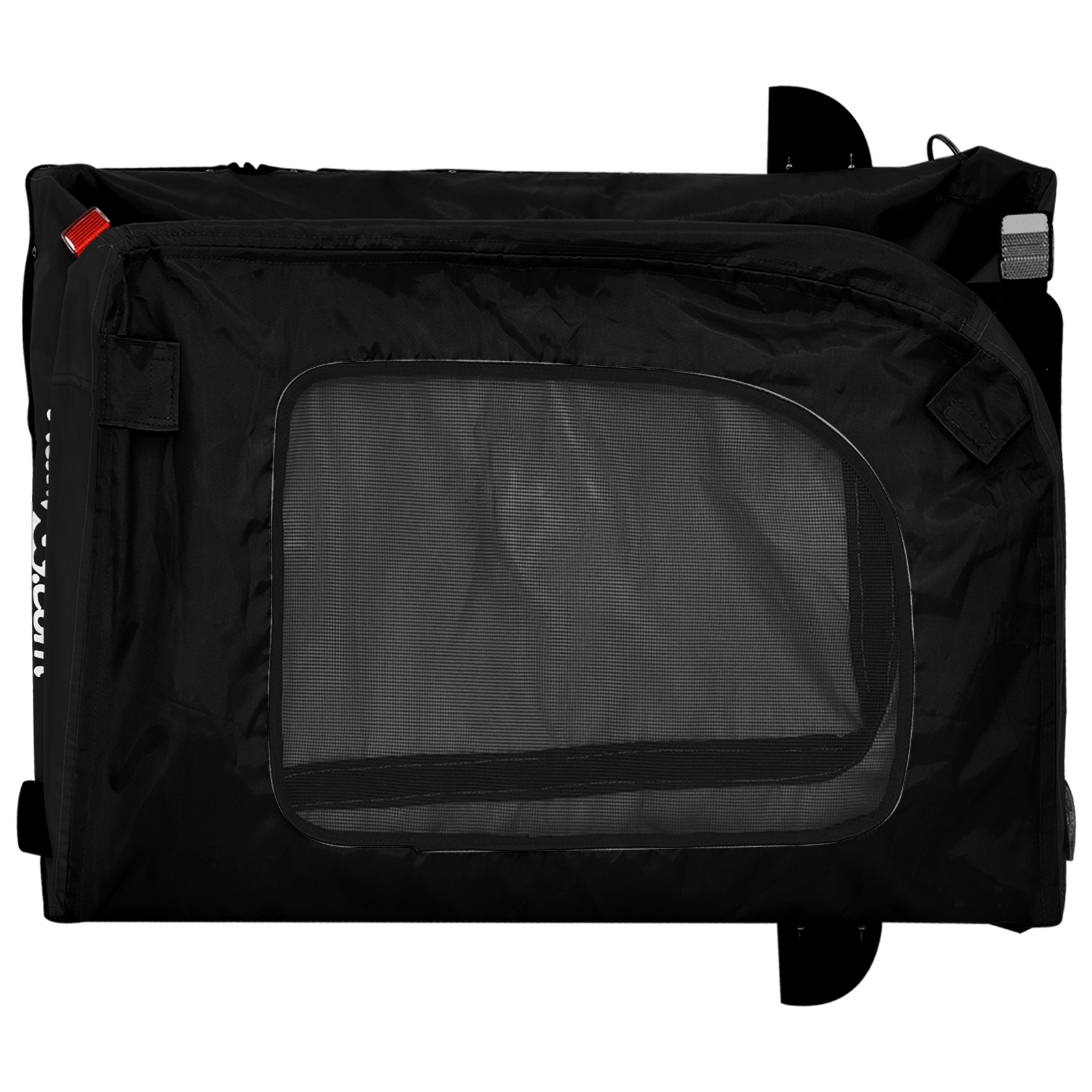 Black Pet Stroller Black Metal, Fabric 124 x 53 x 53 cm - Image 7